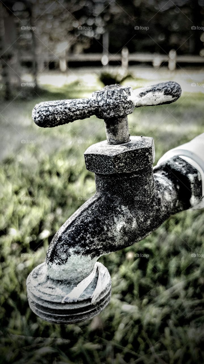 water faucet outside