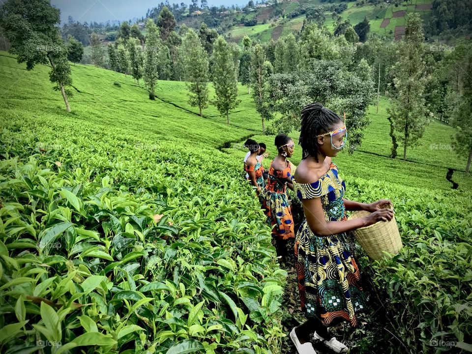 Countryside is the best place to live because everything is natural and organic, and this beautiful picture of three young African women represent the beauty of living in countryside.