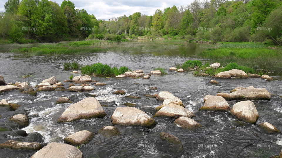 River Venta. Lithuania.
