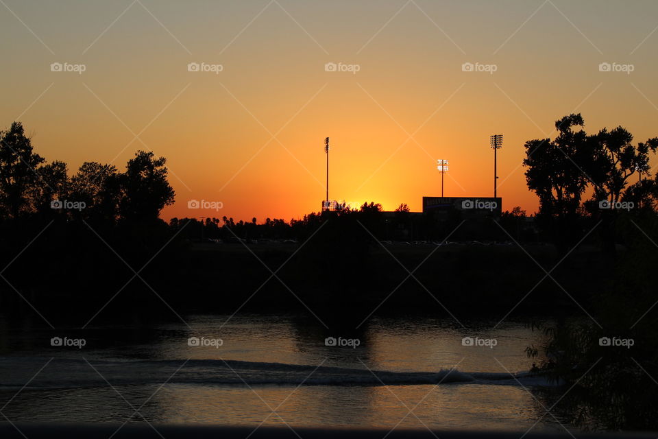 orange and yellow sunset