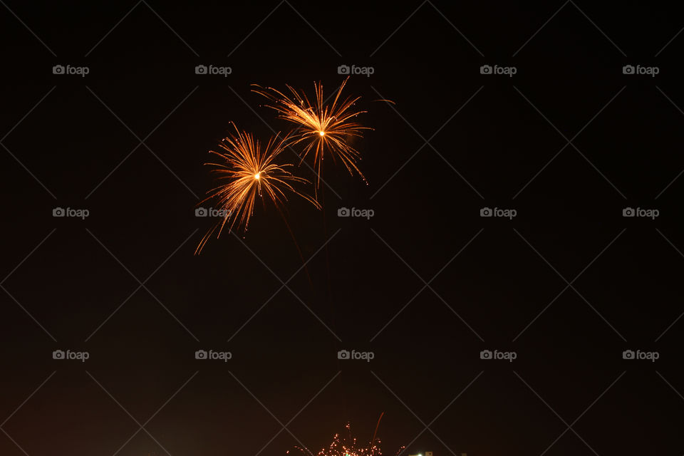 Double damaka, fireworks