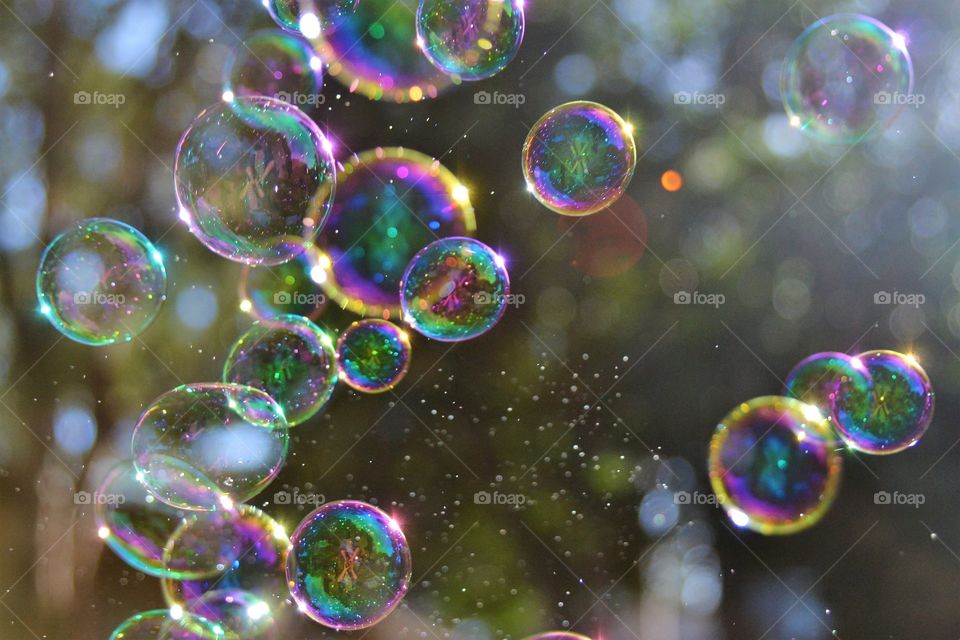 Close-up of bubbles