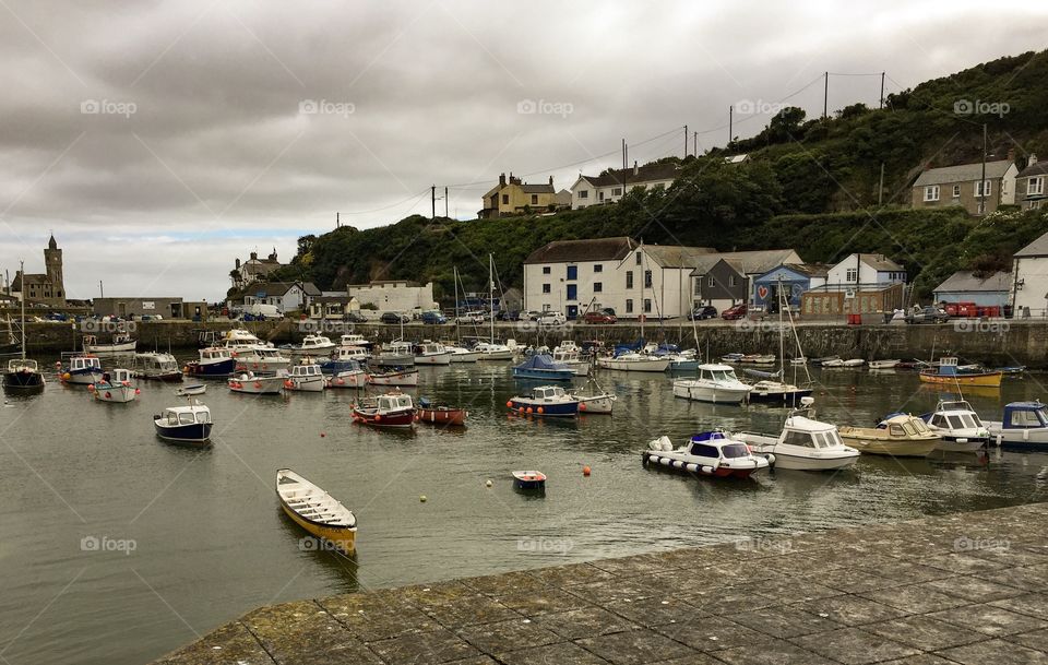 Porthleven Harbour In Cornwall