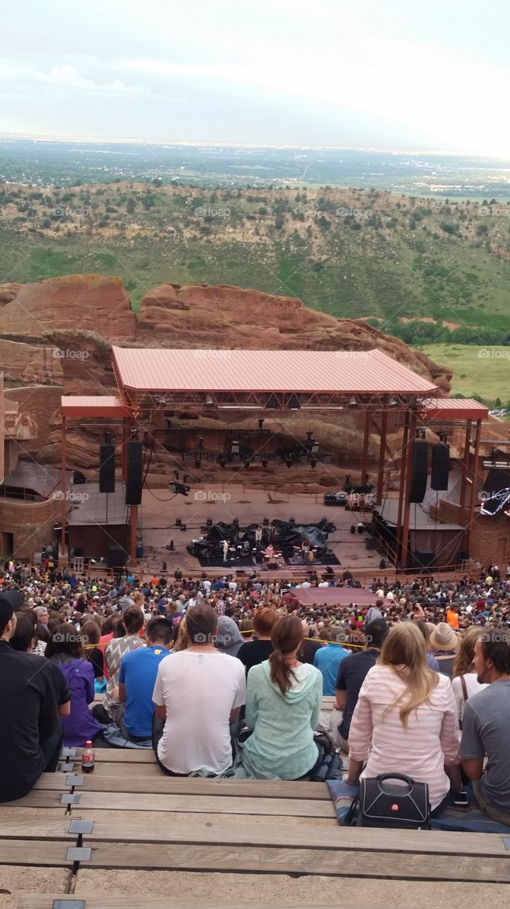 Red Rocks Amphitheater. death cab for cutie concert in Morrison, CO