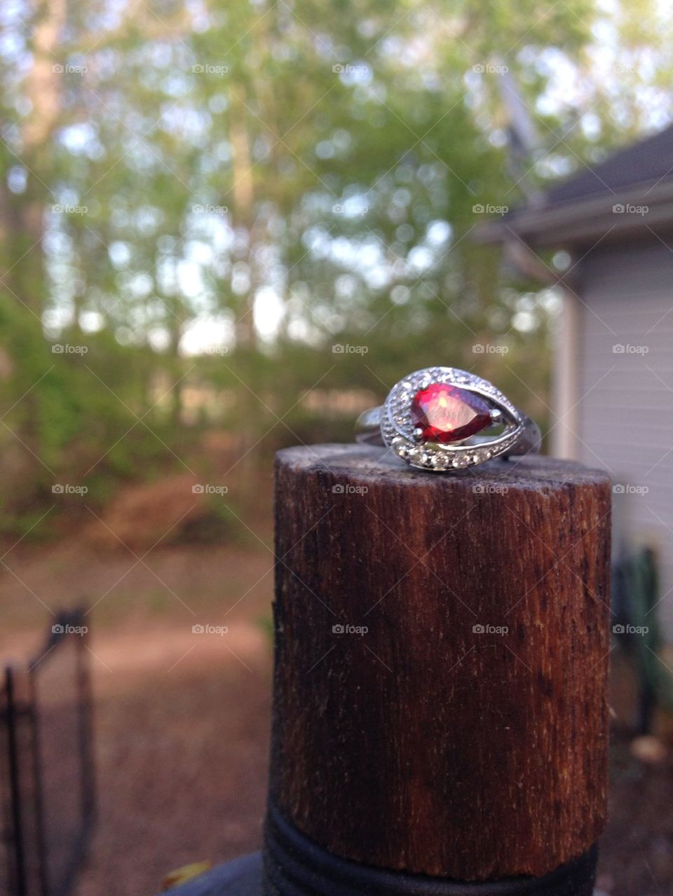 Ruby diamond ring