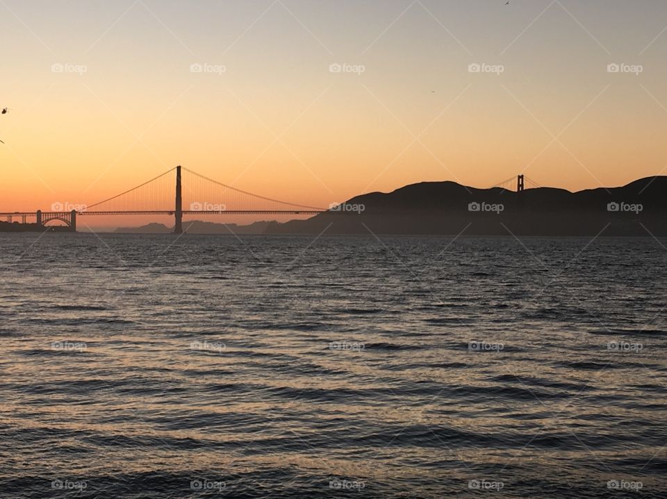 Sunset at the Golden Gate Bridge