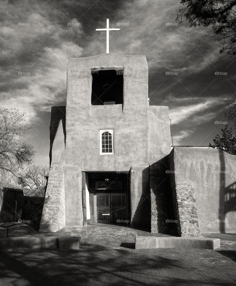 Church in black and white 