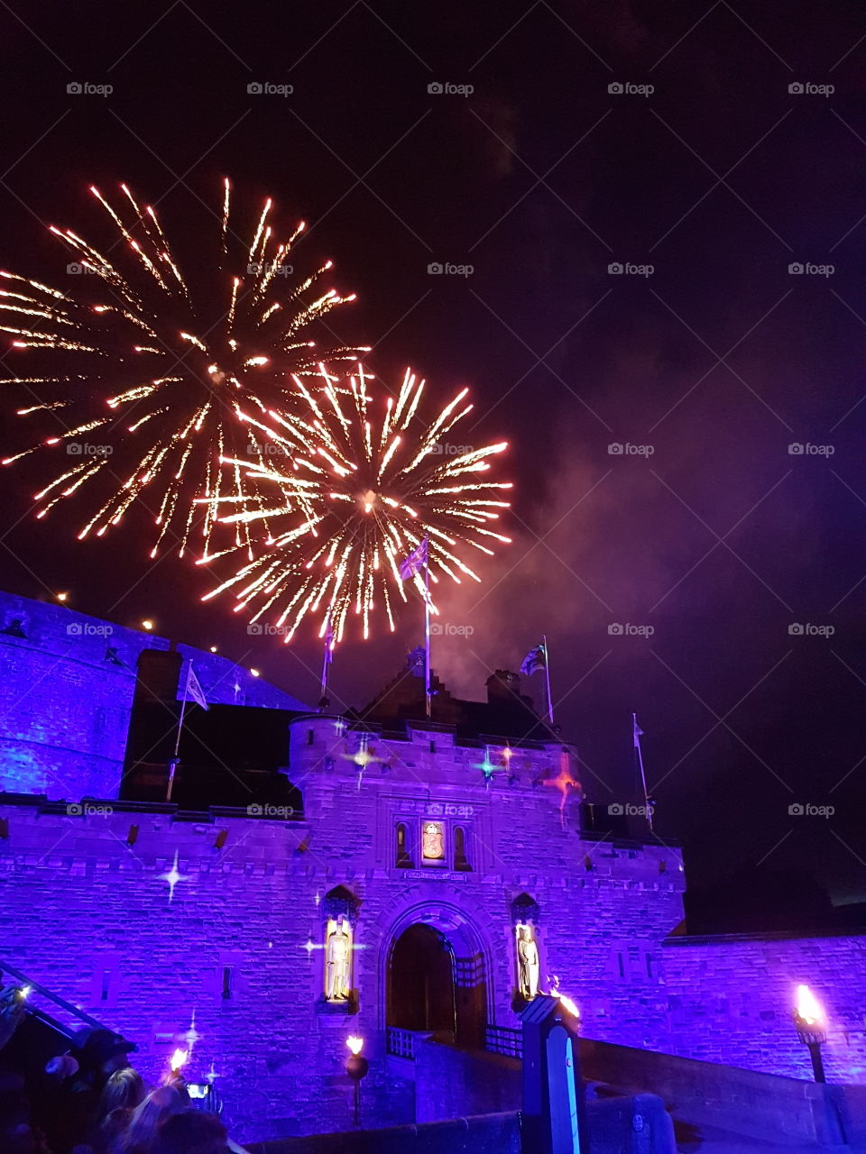 Edinburgh Castle fireworks