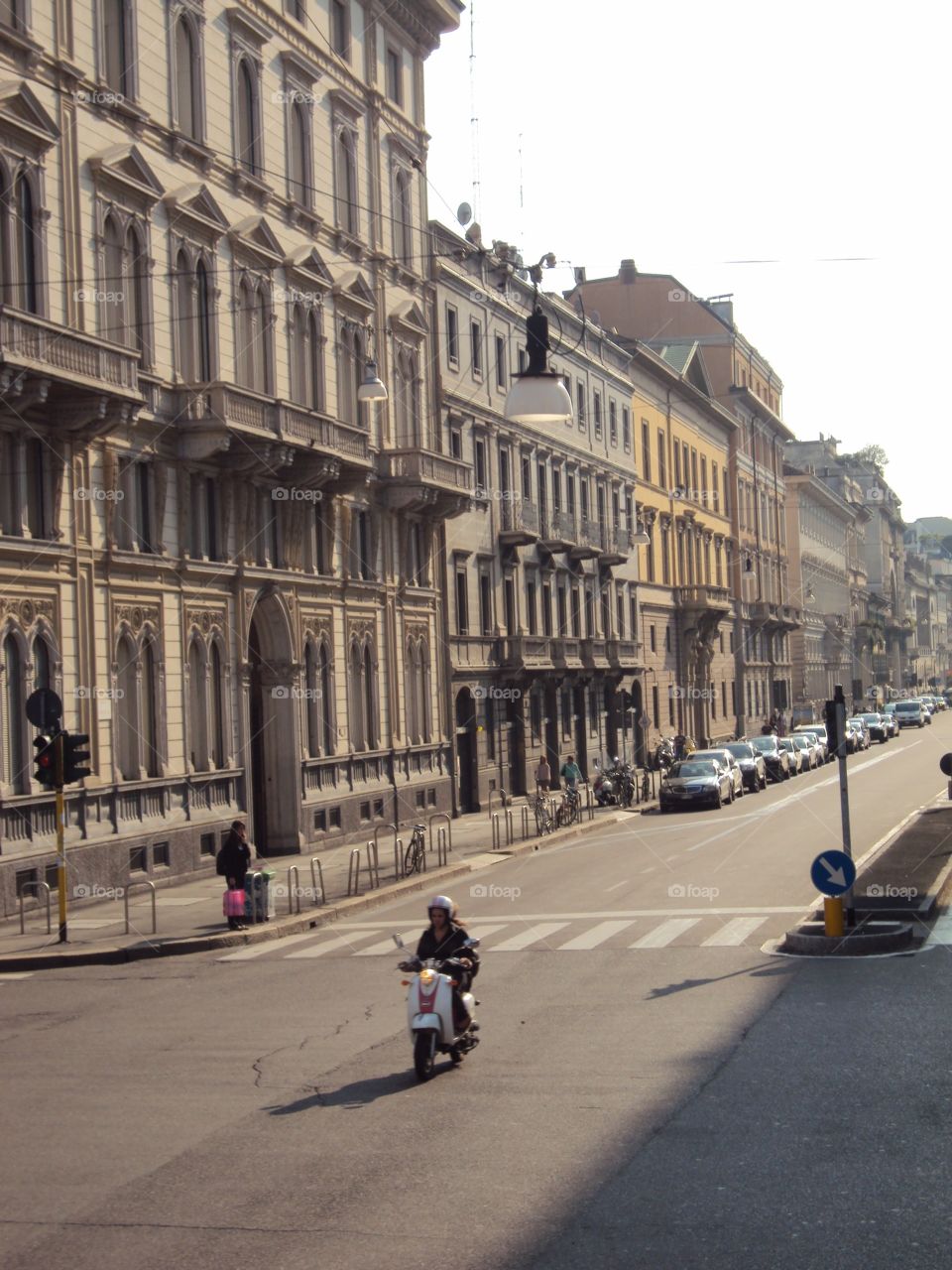 Biker in Rome, Italy