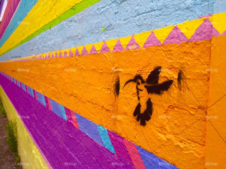 Hummingbird. Is this graffiti a?