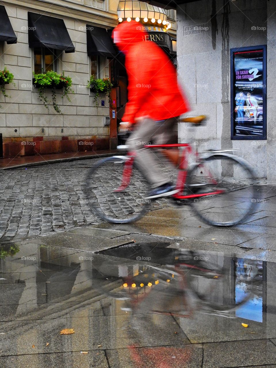 Puddle with reflection 