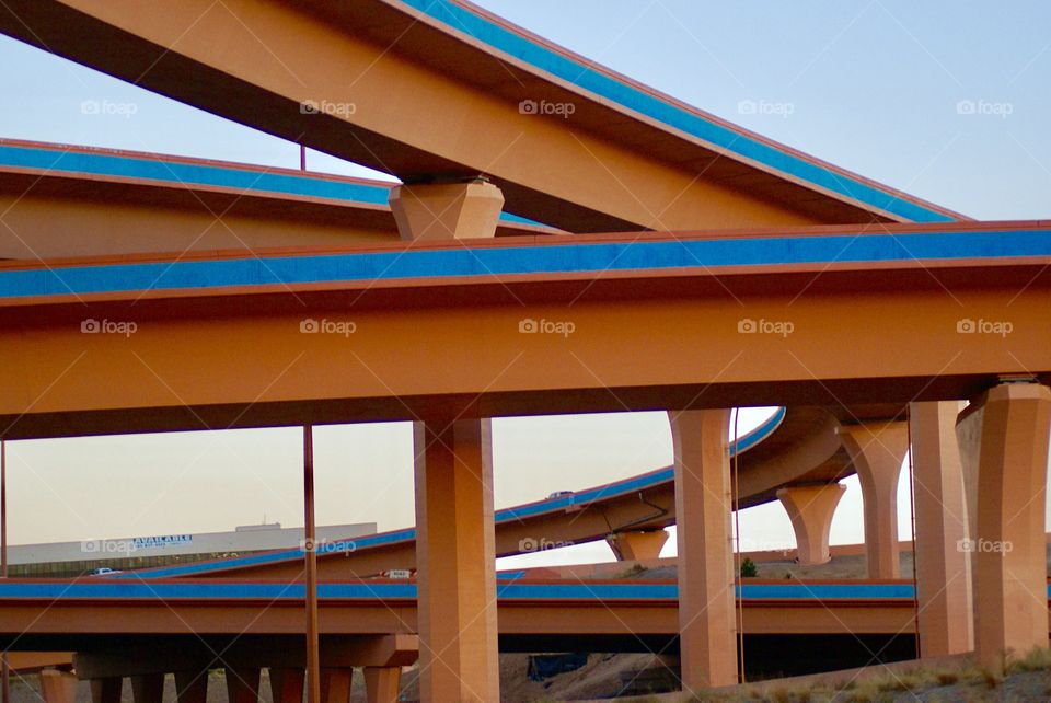 New Mexico Albuquerque highway overpass  