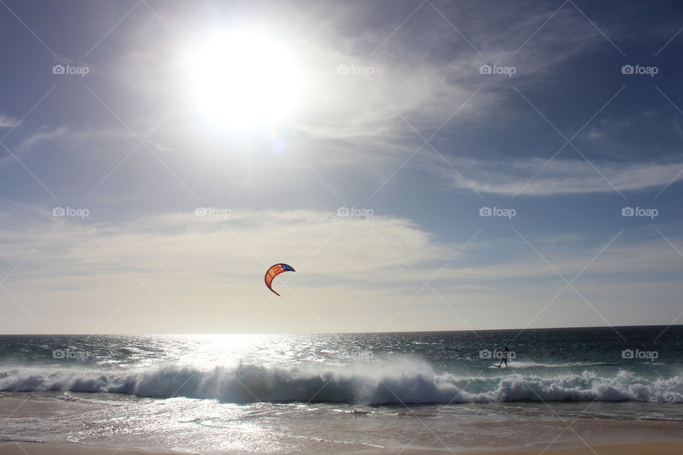 kite surfing