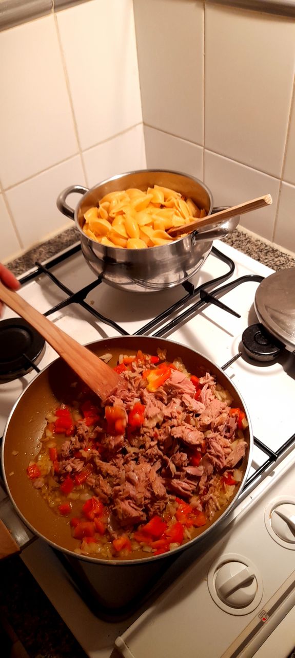 massa com atum