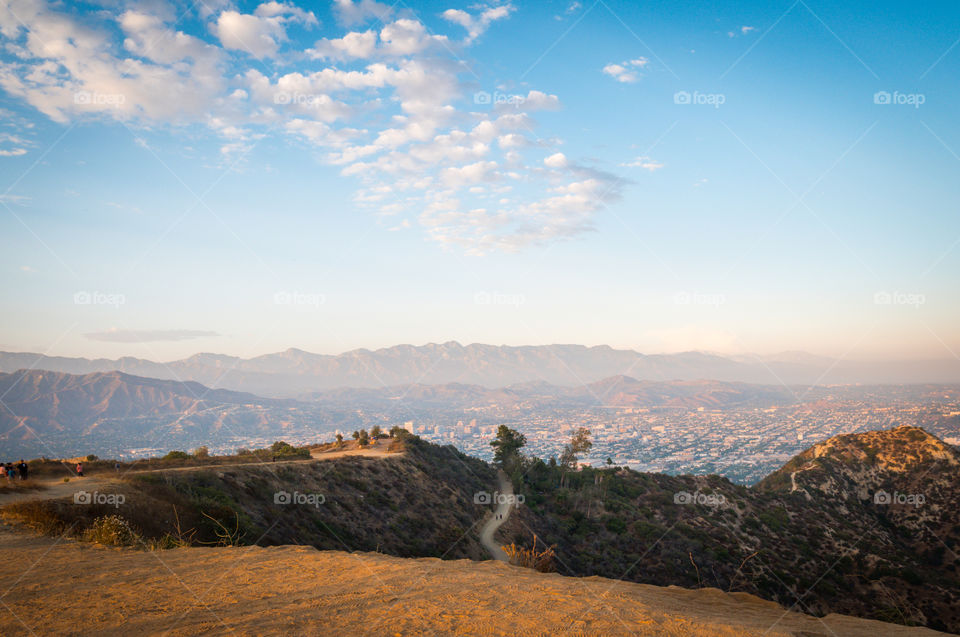 High angle view of mountains