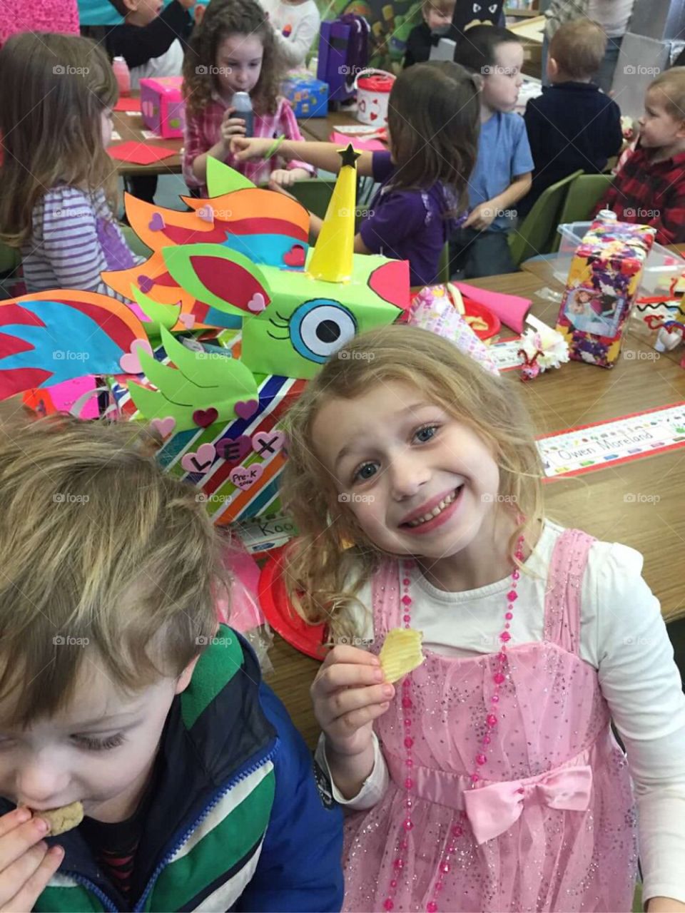 Pre-K  Valentine party. 