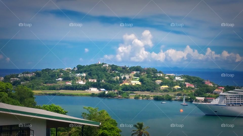 Vigie peninsula.. Castries St Lucia
