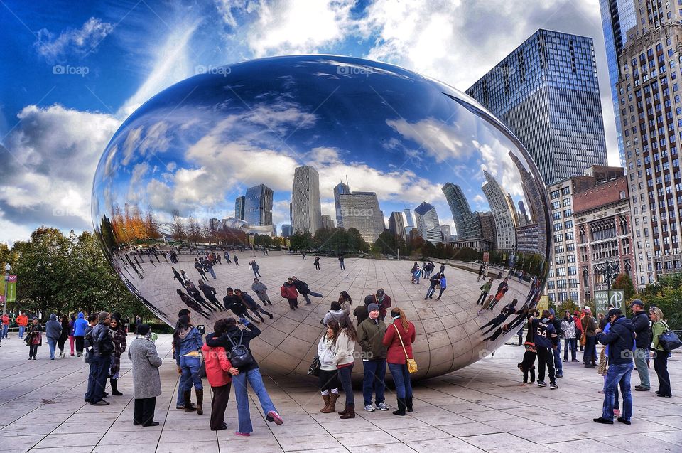 Cloud Gate sculpture Chicago