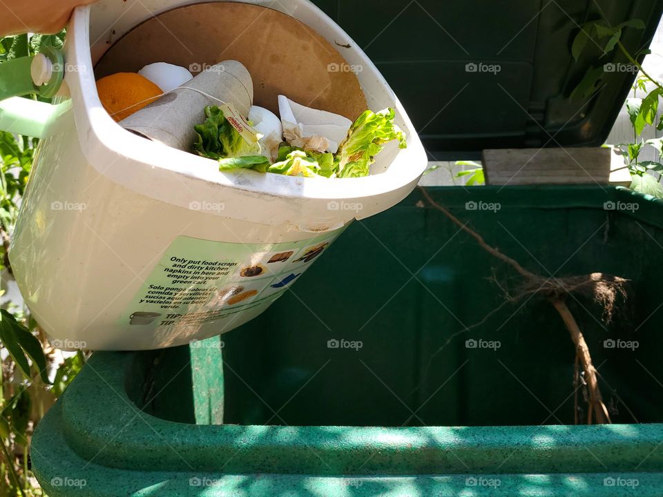 In our household we help the environment by composting. This reduces landfill waste and creates fertilizer that we use to make our soil healthier.