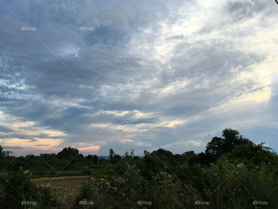 Clouds at twilight 