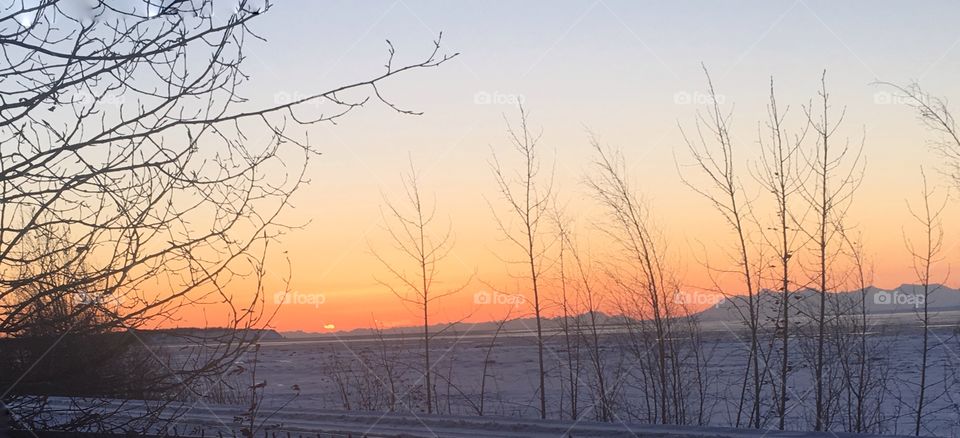Alaska sunset 