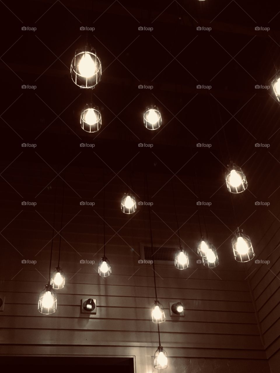 Ceiling lights at chill’s in winter garden, Florida 