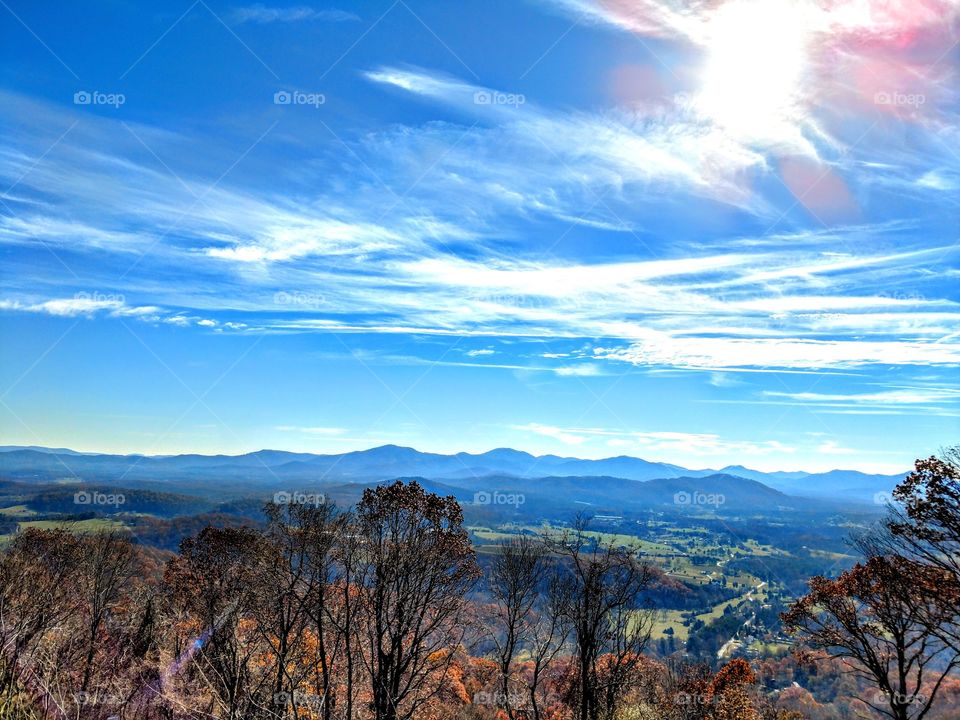 Virginia scenic view of the mountains