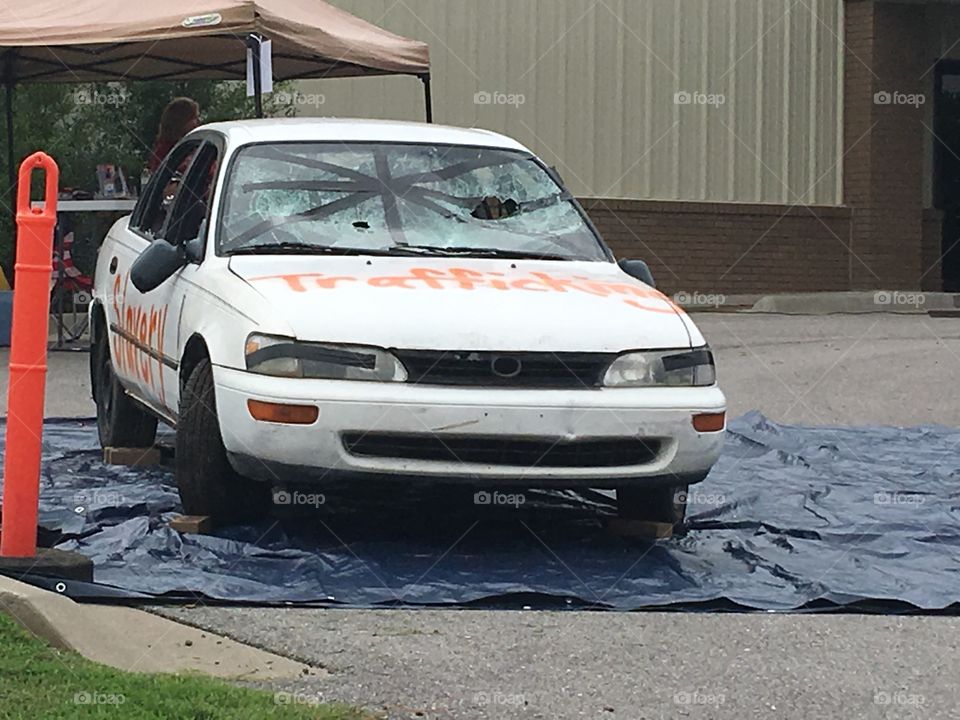 Putting a dent in sex trafficking, one hit with a sledge hammer one dollar 6 hits five dollars 