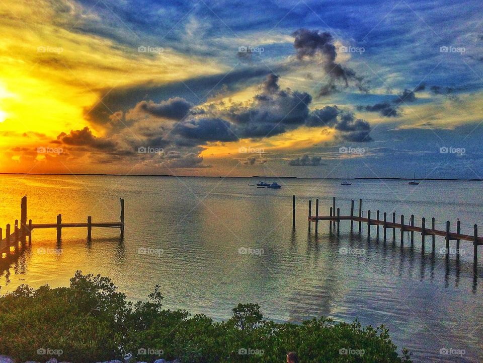 Florida bay sunset