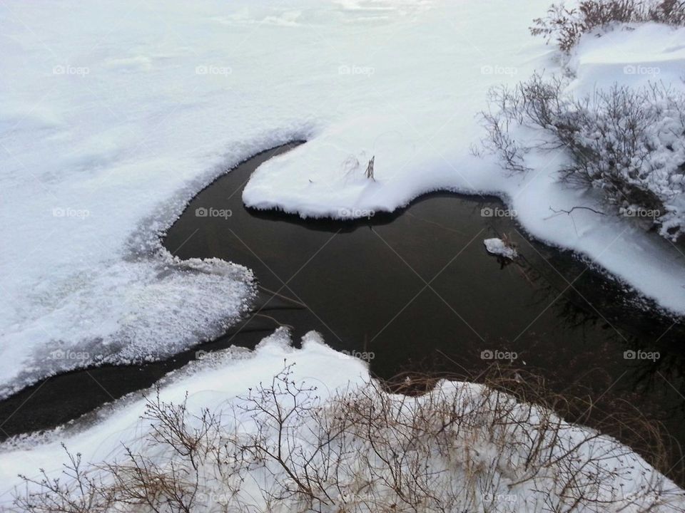 Open Area on a Frozen Lake