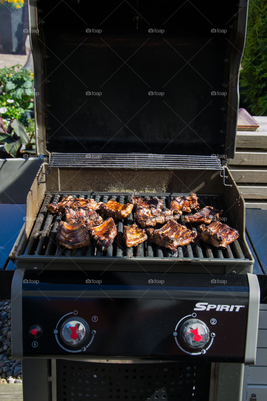 Summer with barbecue pork.