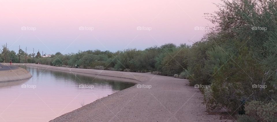 Purple Sky - View from canal off of 40th street & Camelback