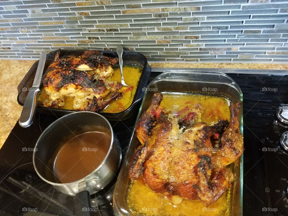 Caribbean rotisserie style Chicken