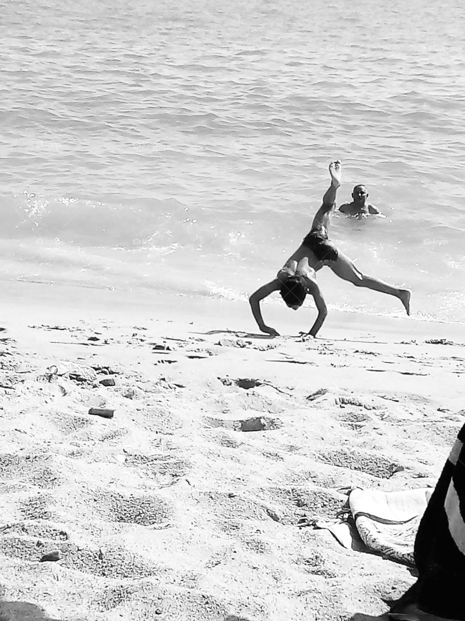 criança na praia children Beach