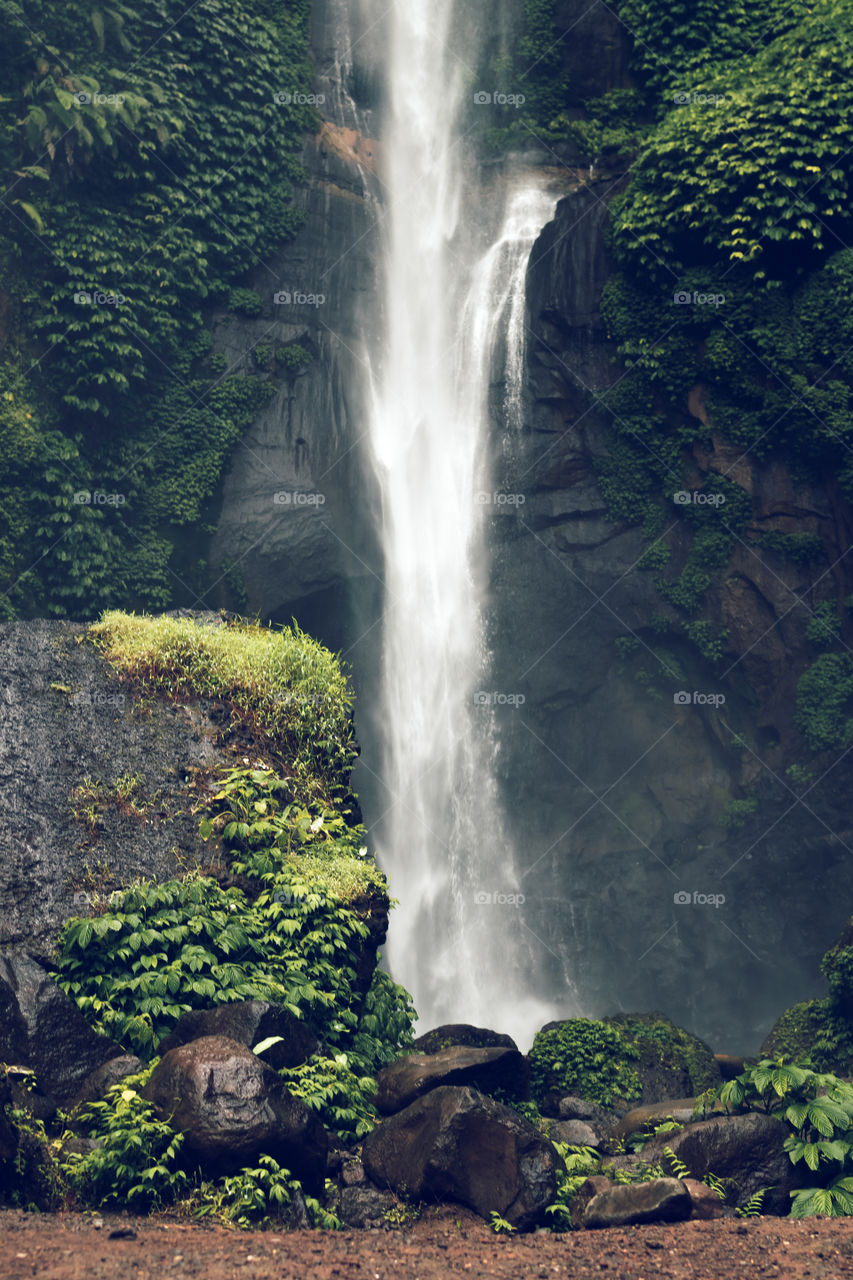 Sekumpul waterfall. Bali island.