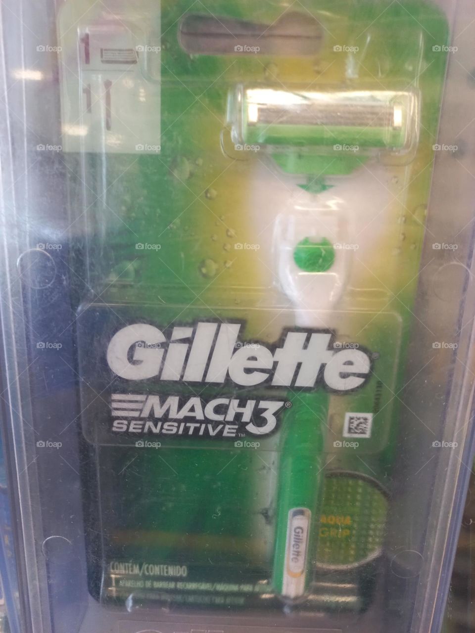 Aparelho de barbear Gillete  MACH 3 SENSITIVE com lâmina tripla: excelente para um barbear seguro, perfeito e puro, pois não agride a pele