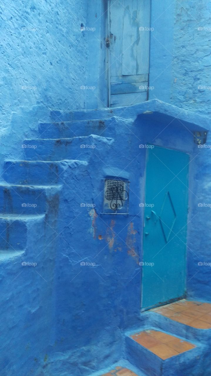 Blue steps