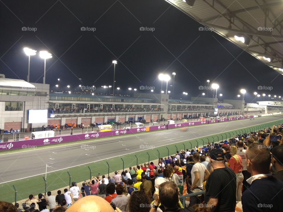 Competition, Many, Track, Crowd, Action