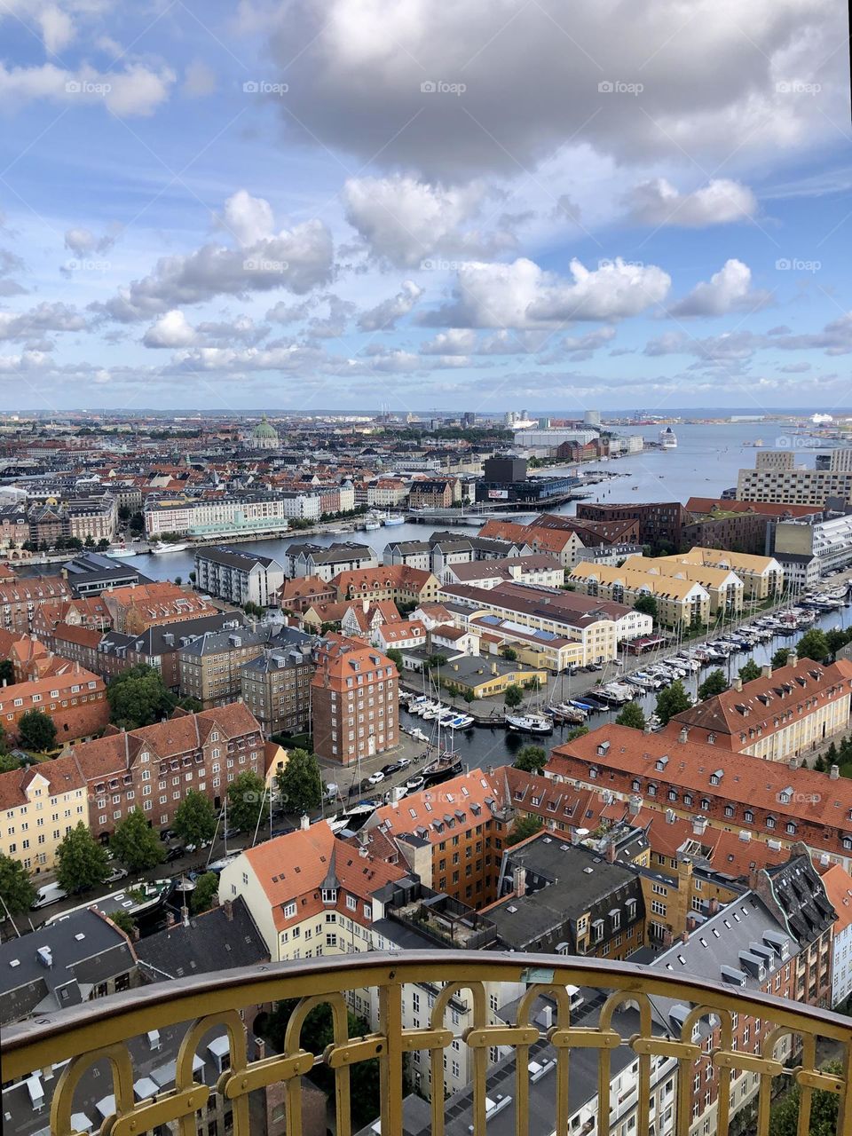 View of Copenhagen from Church of Our Saviour