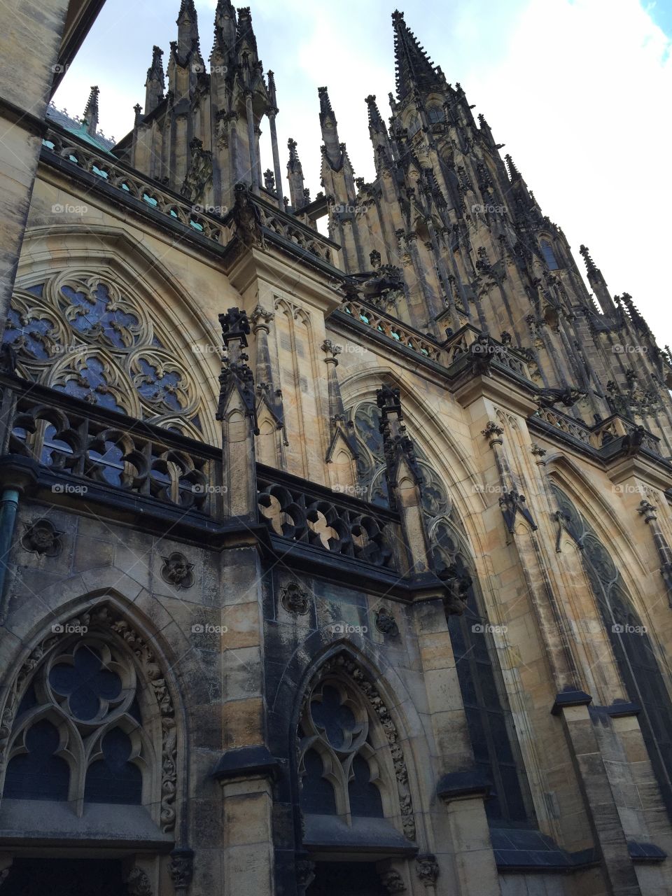 Outside St Vitus cathedral 