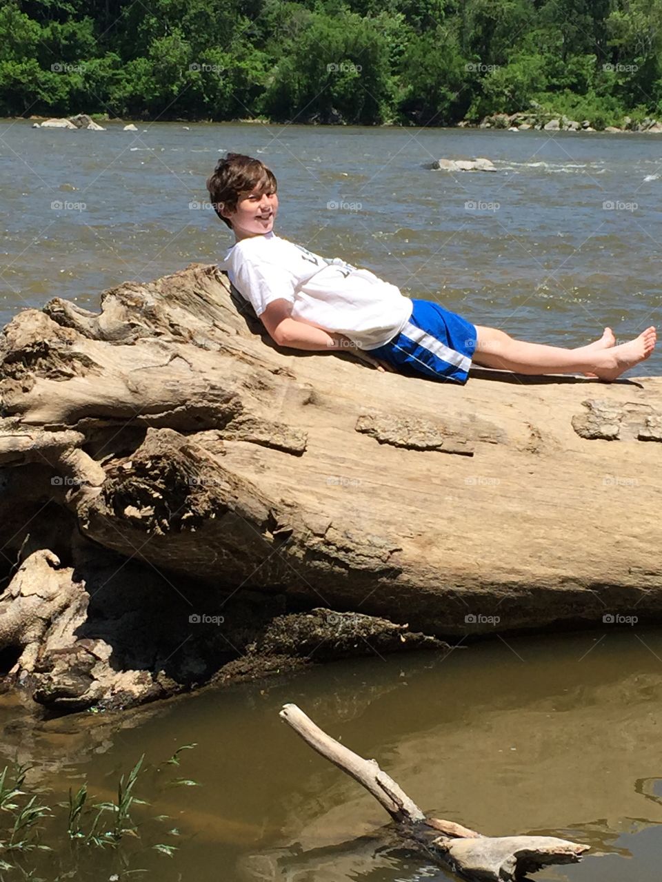 Relaxing on the Potomac River