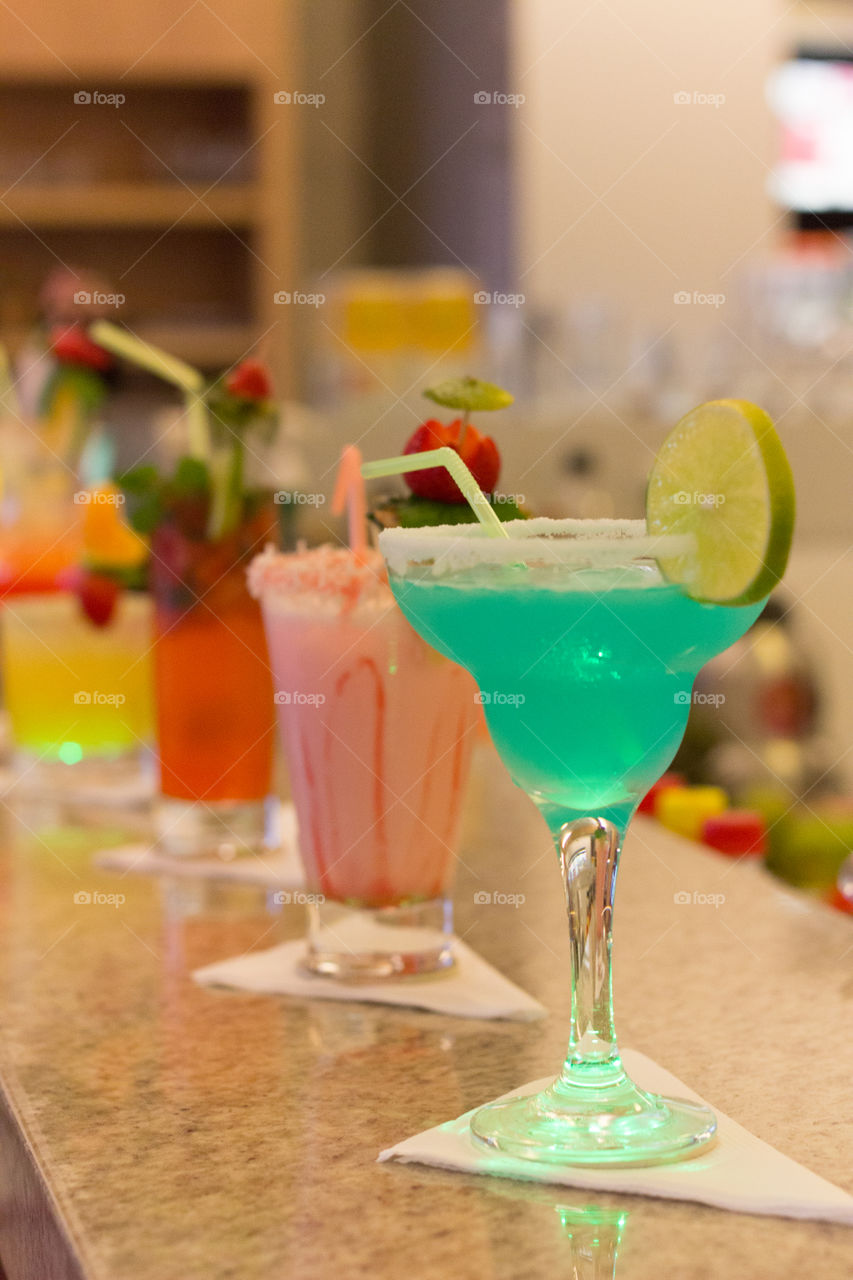 Drinking colorful