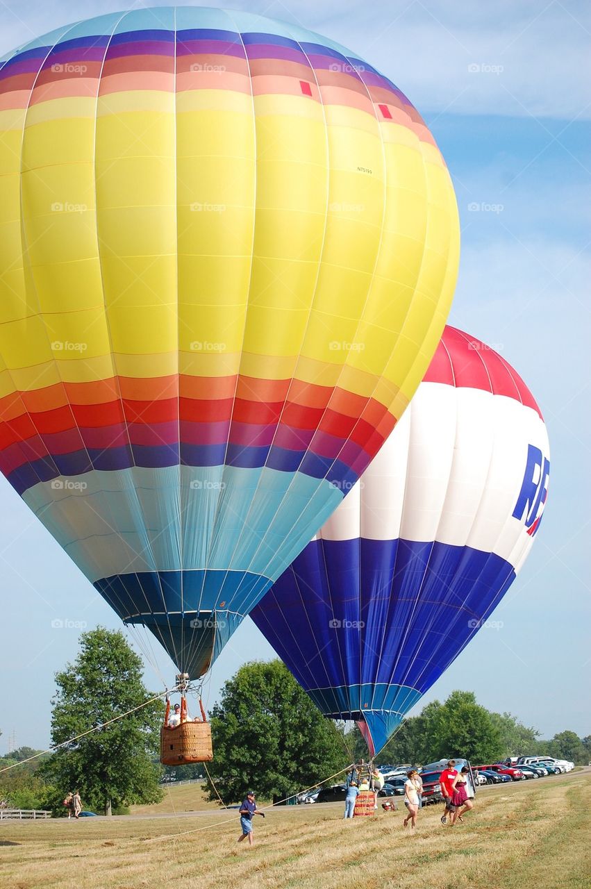 Hot air balloons 