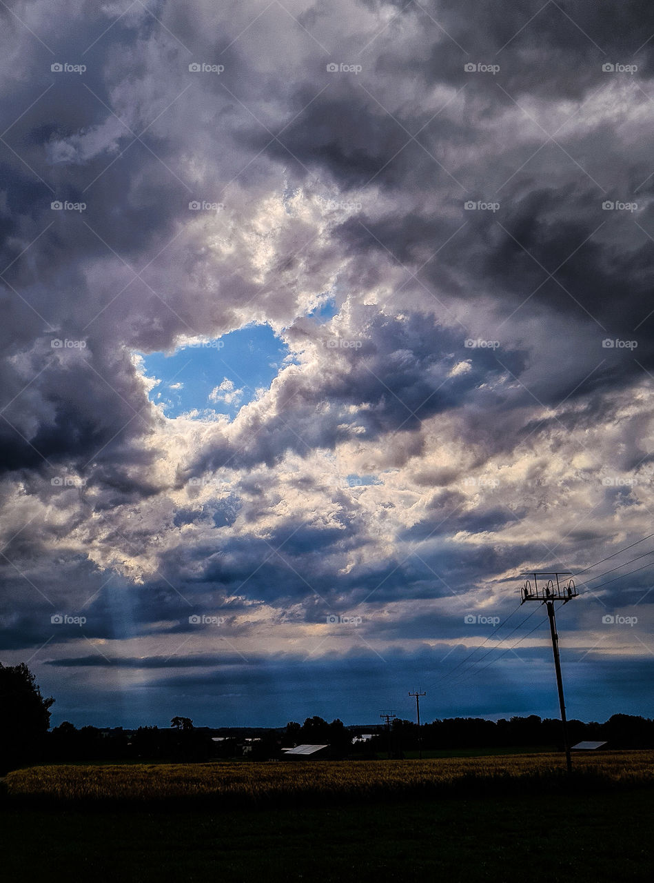 The sky before the Thunderstorm!