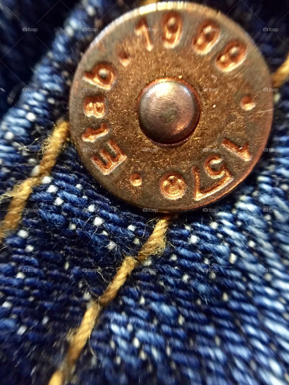 Close up photo of jeans