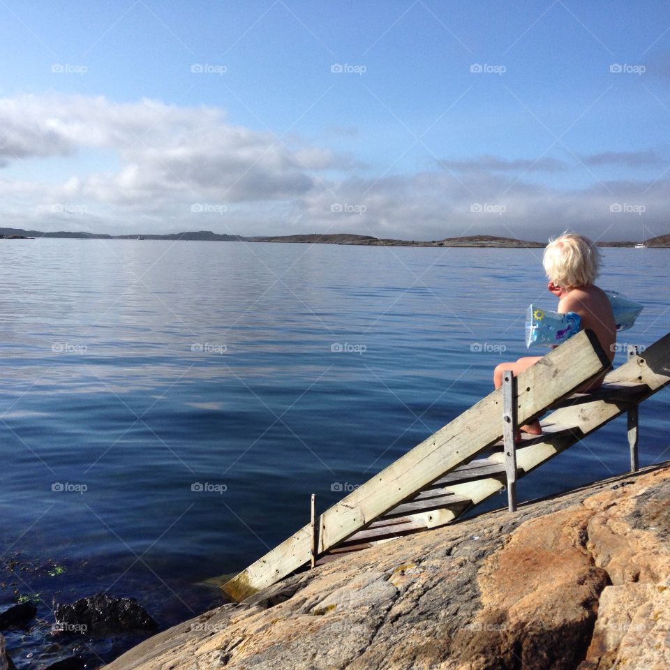 Summer Swim. Mollösund