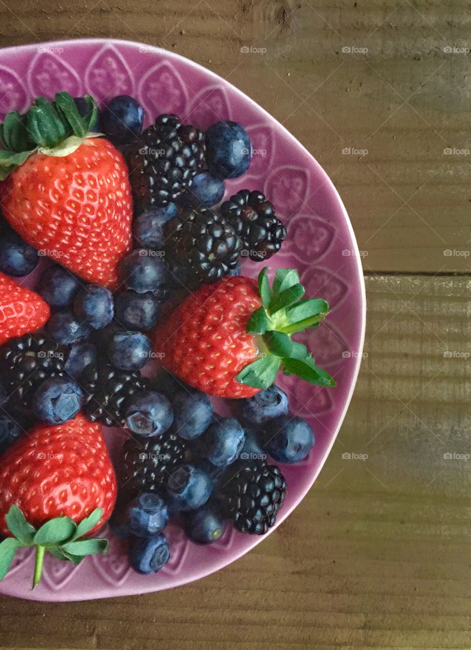Summer berry fruits