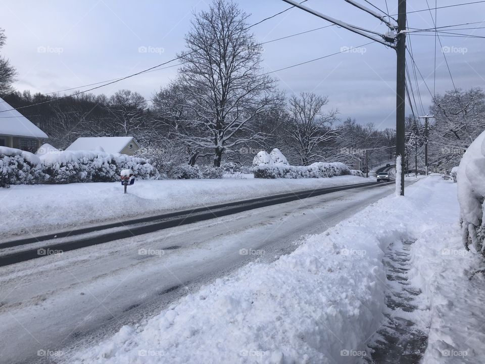 A winter wonderland in Bristol Connecticut