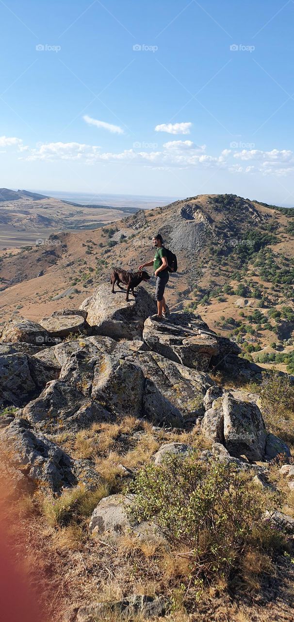 Walking on the Dobrogea mountains