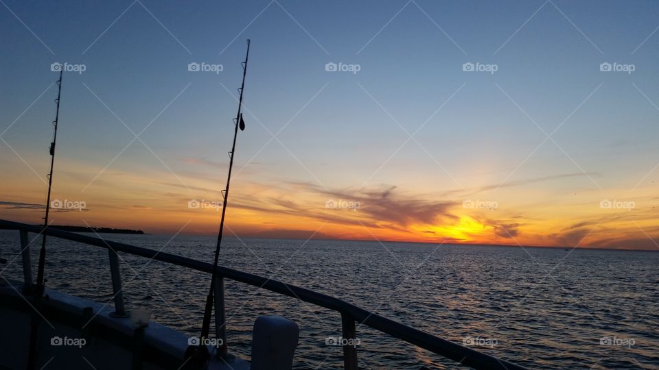 Silhouette at Sea